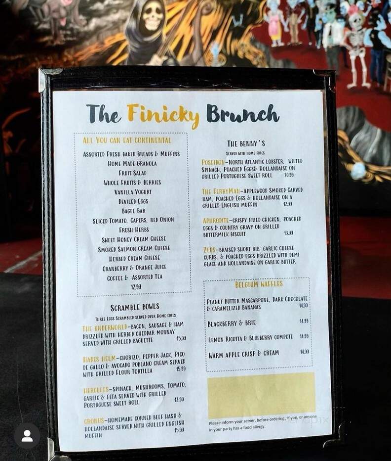 River Styx Brewing - Fitchburg, MA menu_pic