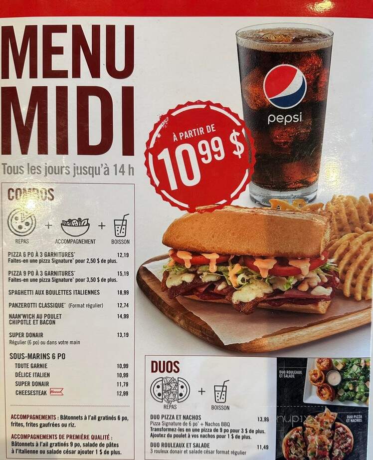 Pizza Delight - Caraquet, NB menu_pic