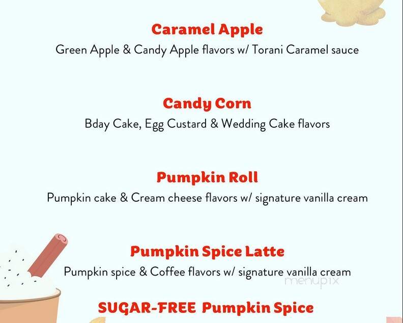 Pelican's SnoBalls - Fort Worth, TX menu_pic