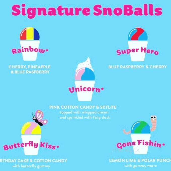 Pelican's SnoBalls - Fort Worth, TX menu_pic
