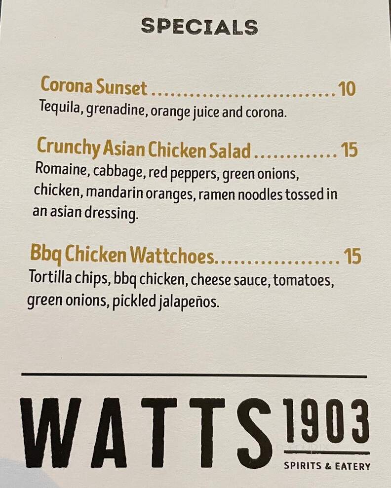 Watts 1903 - Spokane, WA