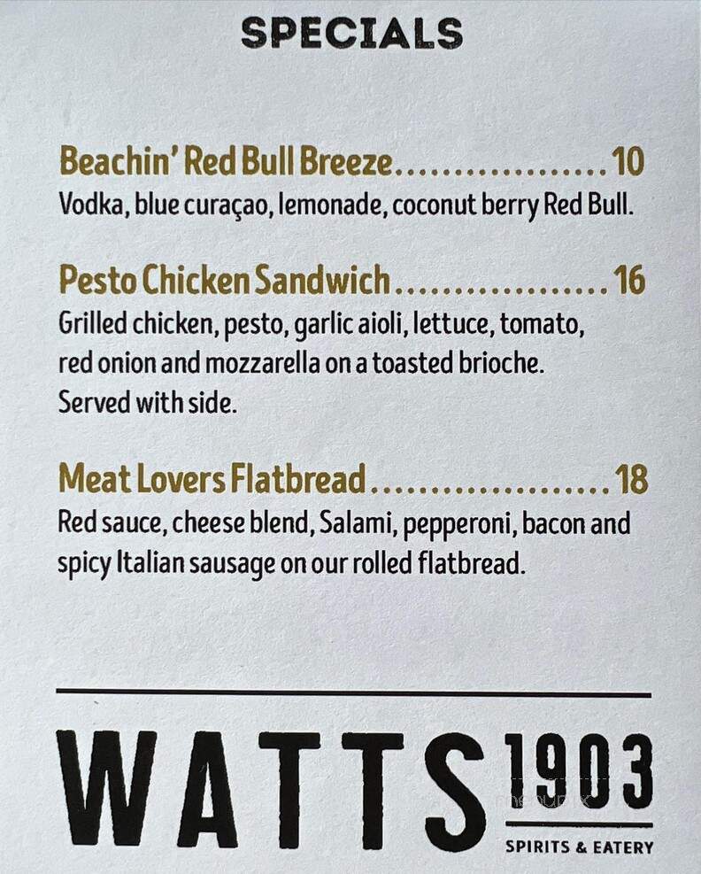Watts 1903 - Spokane, WA