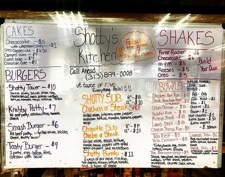 Shottys Kitchen Halal - Detroit, MI menu_pic