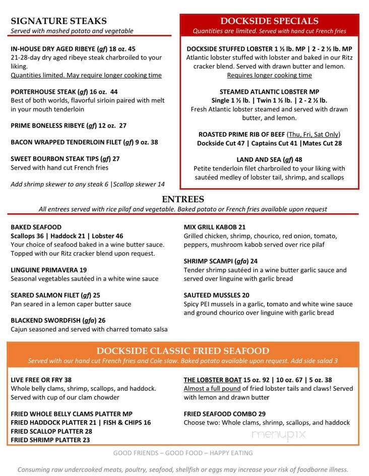 Dockside NH - Alton, NH menu_pic