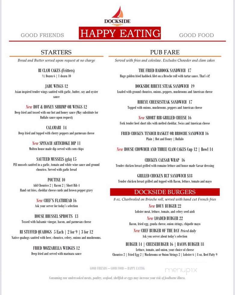 Dockside NH - Alton, NH menu_pic