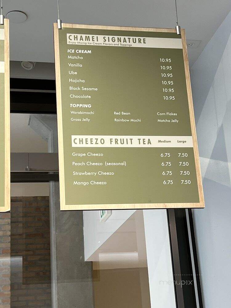 Chamei Matcha - Bellevue, WA menu_pic