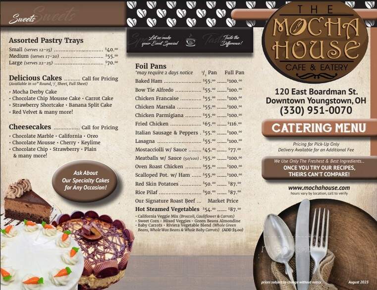 The Mocha House - Youngstown, OH menu_pic