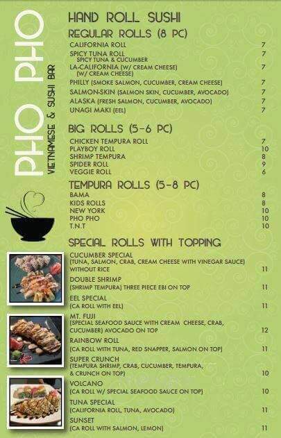 Pho Pho at Pizitz - Birmingham, AL menu_pic