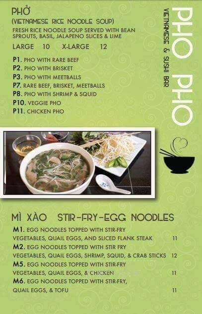 Pho Pho at Pizitz - Birmingham, AL menu_pic