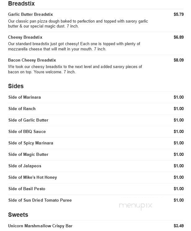 Pie Five Pizza - Danville, VA menu_pic