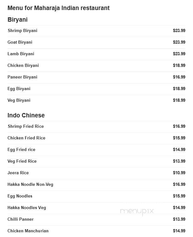 Maharaja Indian Restaurant - Egg Harbor Township, NJ