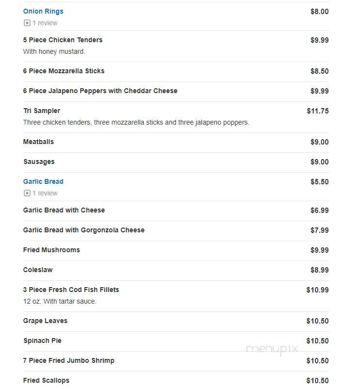 Ludlow Pizza - Ludlow, MA menu_pic