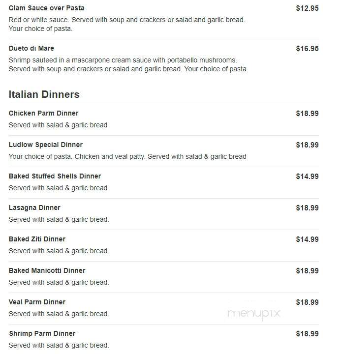 Ludlow Pizza - Ludlow, MA menu_pic