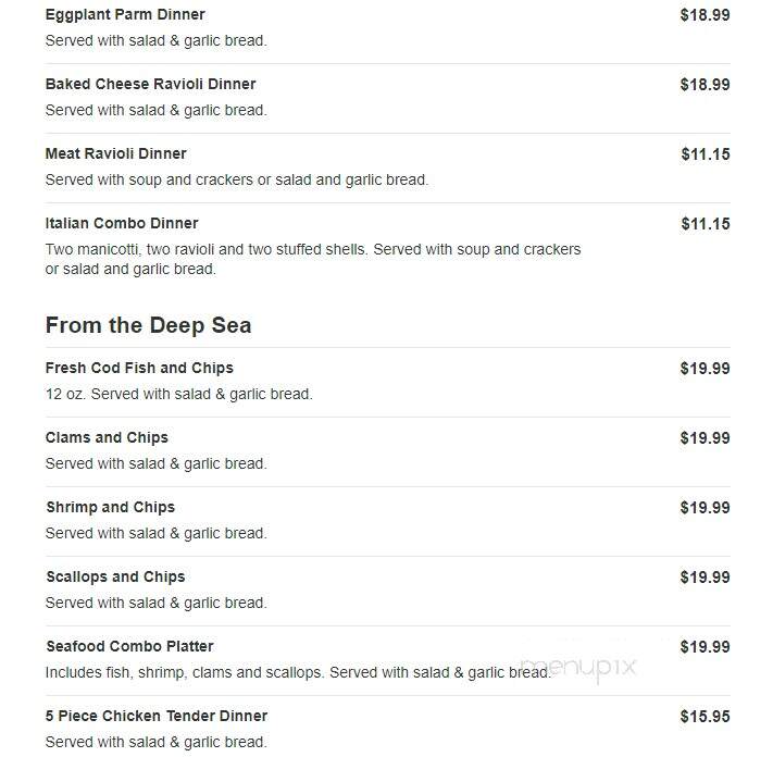 Ludlow Pizza - Ludlow, MA menu_pic