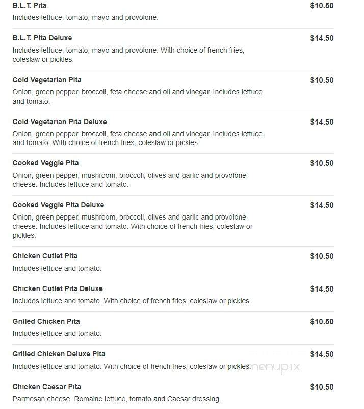 Ludlow Pizza - Ludlow, MA menu_pic