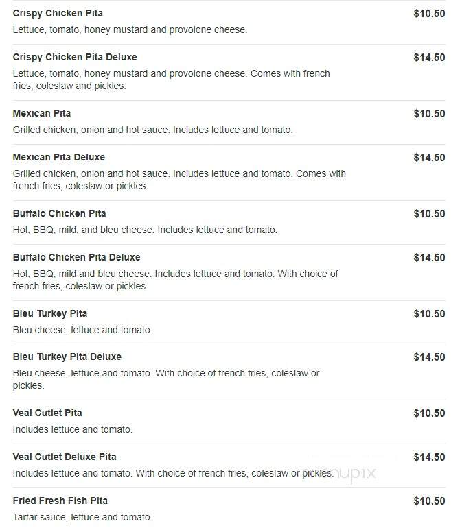 Ludlow Pizza - Ludlow, MA menu_pic