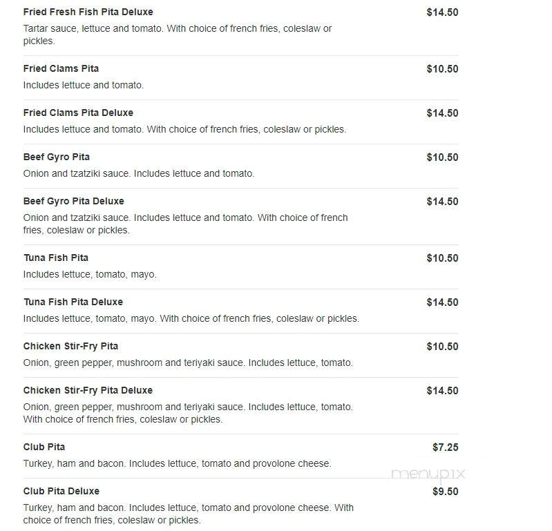 Ludlow Pizza - Ludlow, MA menu_pic