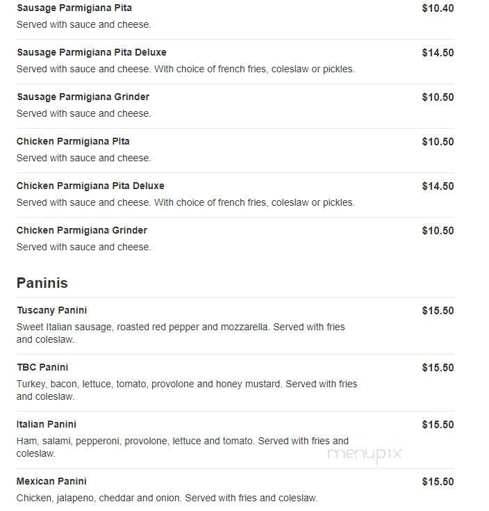 Ludlow Pizza - Ludlow, MA menu_pic
