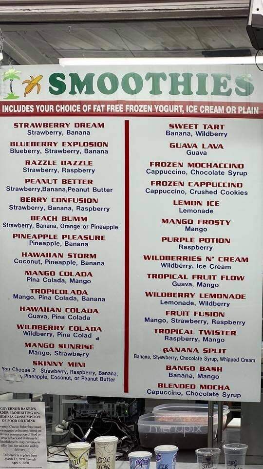 Mr. Cone - Chicopee, MA menu_pic