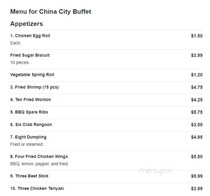 China City Buffet - Perrysburg, OH