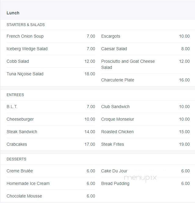 French Kiss Bistro - Coral Gables, FL menu_pic