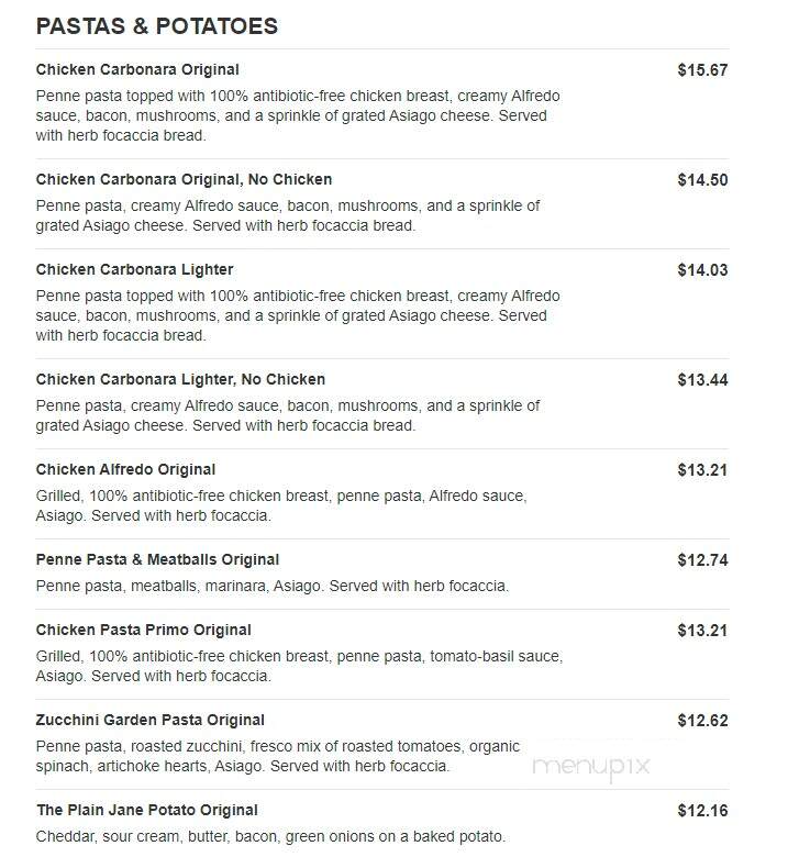 Jason's Deli - Fort Worth, TX menu_pic