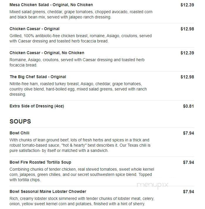 Jason's Deli - Fort Worth, TX menu_pic