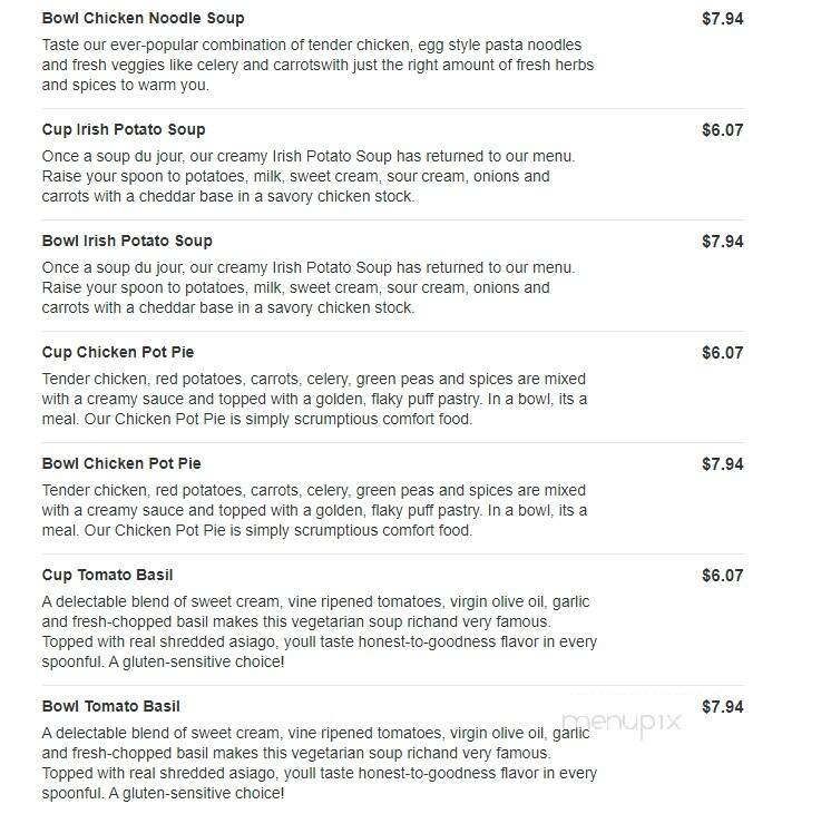 Jason's Deli - Fort Worth, TX menu_pic
