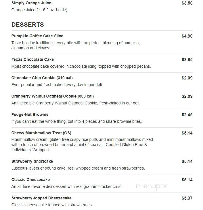 Jason's Deli - Fort Worth, TX menu_pic