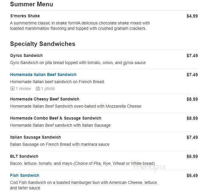 Tom and Jerrys - Machesney Park, IL menu_pic