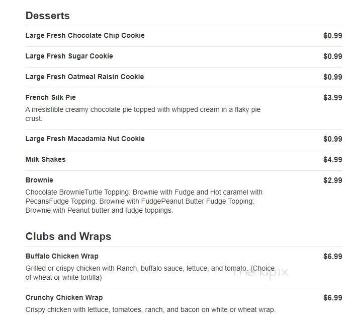 Tom and Jerrys - Machesney Park, IL menu_pic