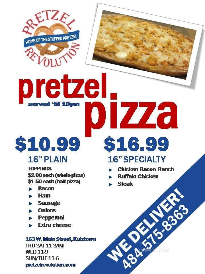 Pretzel Revolution - Kutztown, PA menu_pic