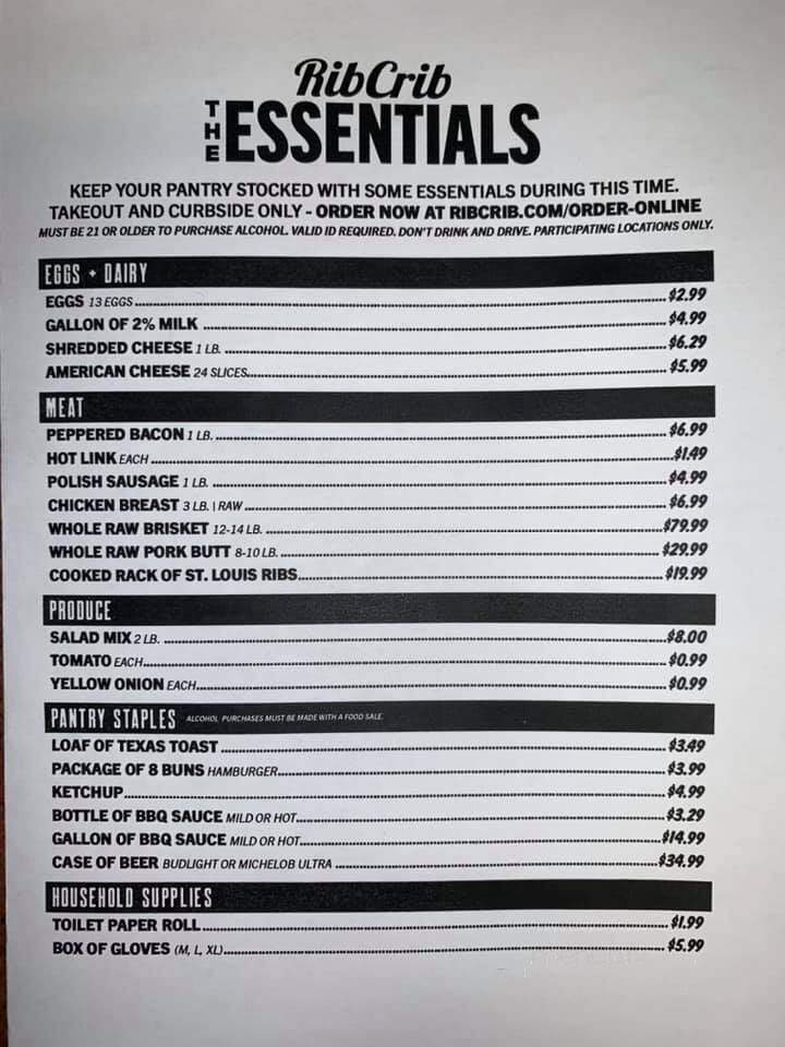 Ribcrib - Tahlequah, OK menu_pic