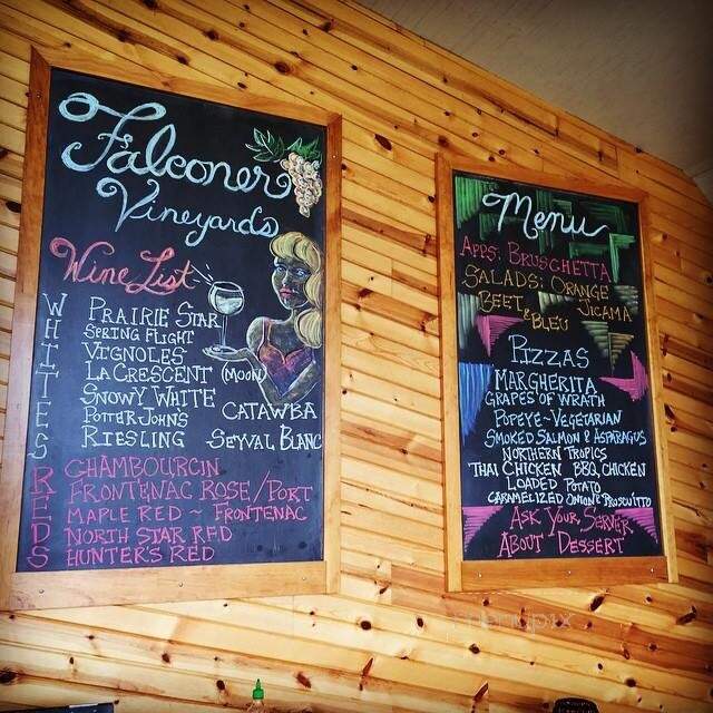 Falconer Vineyards - Red Wing, MN menu_pic