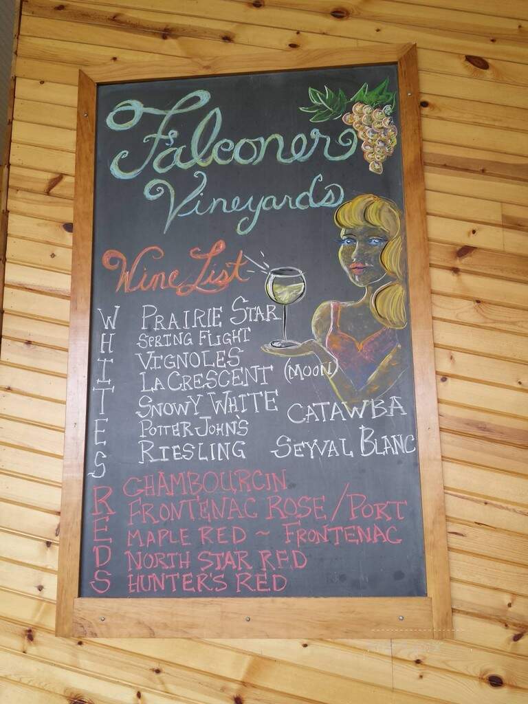 Falconer Vineyards - Red Wing, MN menu_pic