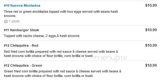 Los Caporales - Odessa, TX menu_pic
