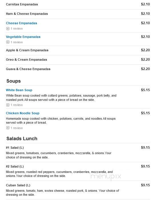 Cuban Eddie's - River Vale, NJ menu_pic