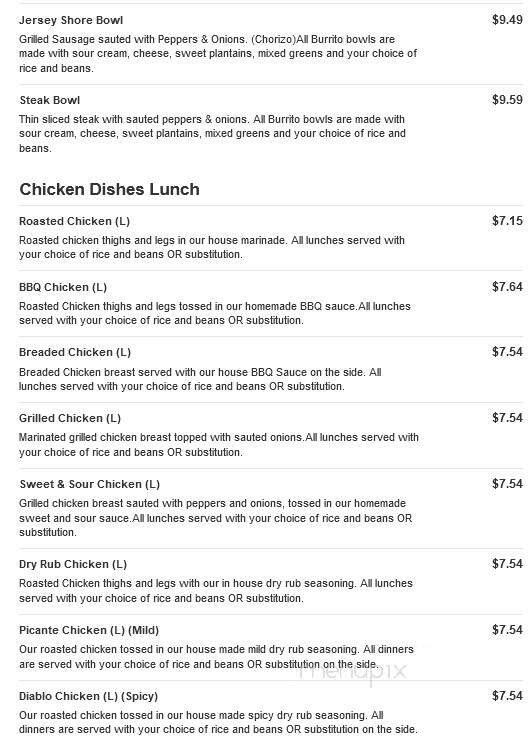 Cuban Eddie's - River Vale, NJ menu_pic