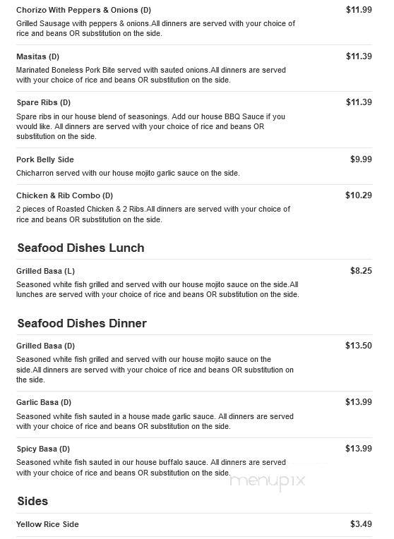 Cuban Eddie's - River Vale, NJ menu_pic
