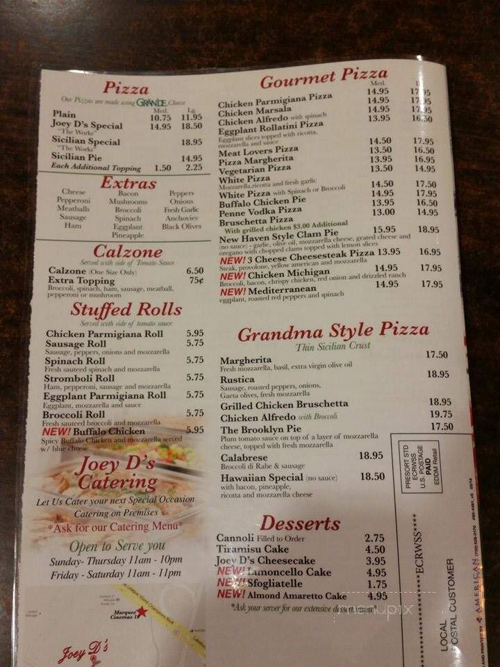 Joey D's Brick Oven Pizza - Toms River, NJ