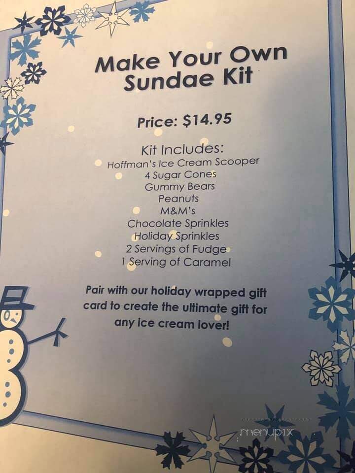 Hoffman's Ice Cream - Spring Lake, NJ menu_pic