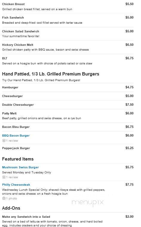 Elm's Club - Creston, IA menu_pic