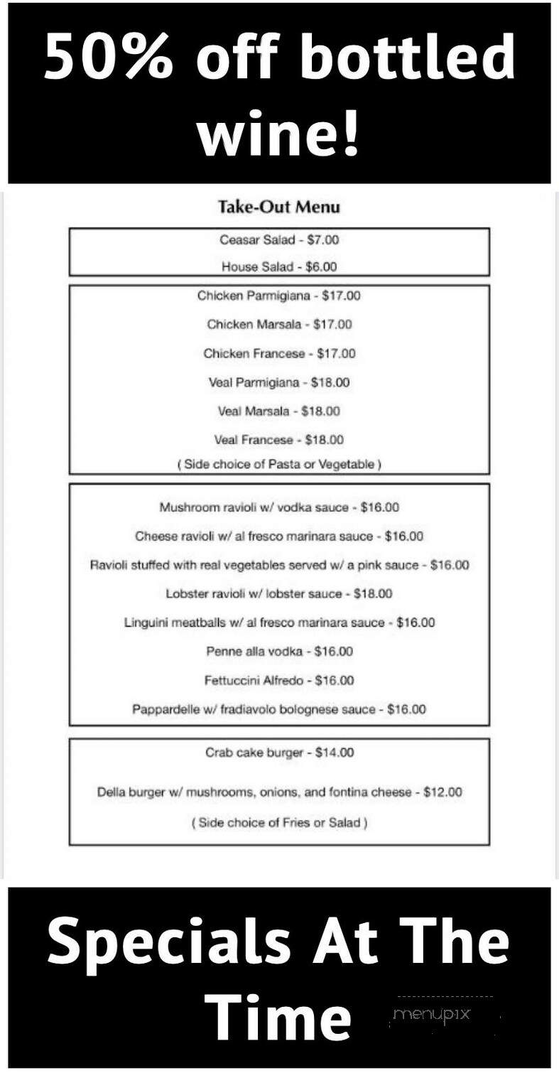 Della Francesca - Danbury, CT menu_pic