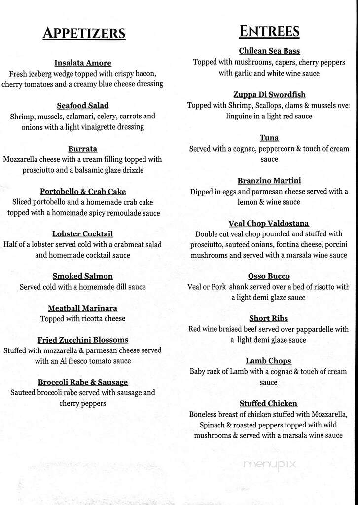 Della Francesca - Danbury, CT menu_pic