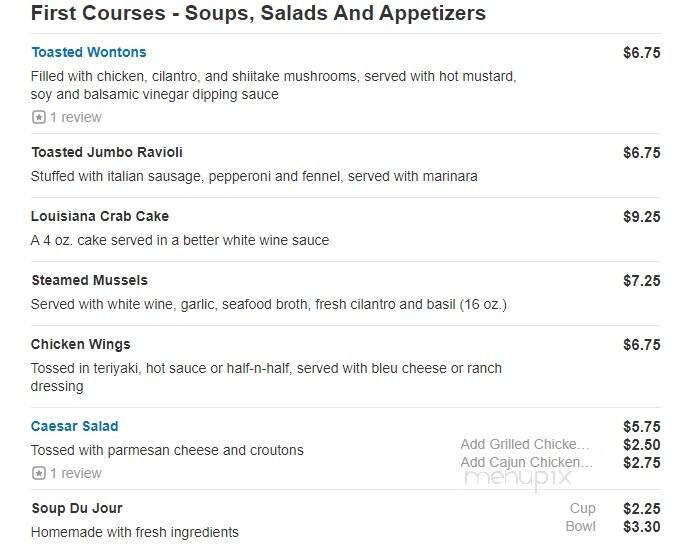 Sticks Restaurant-Acme Comedy - Minneapolis, MN menu_pic