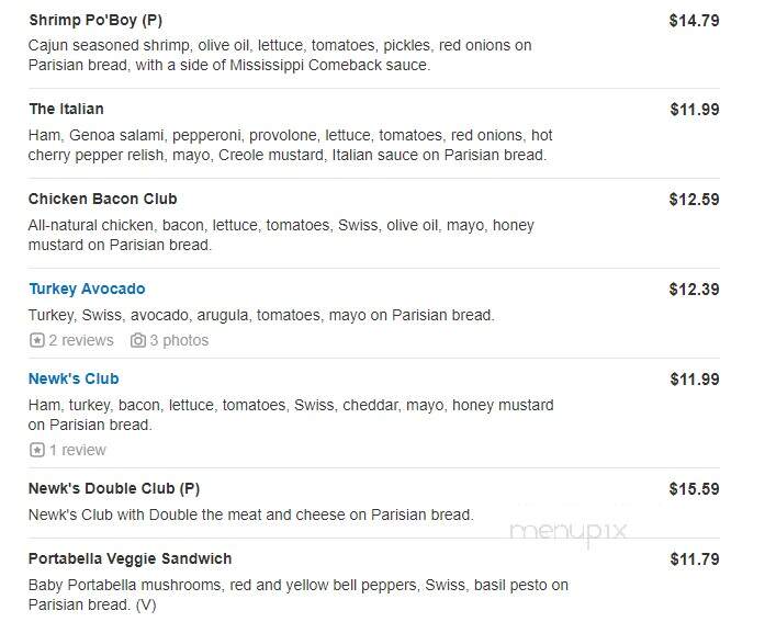 Newk's - Tyler, TX menu_pic