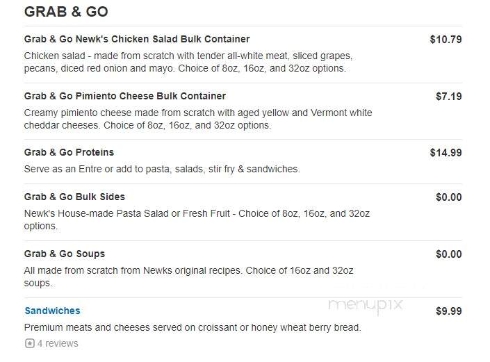 Newk's - Tyler, TX menu_pic