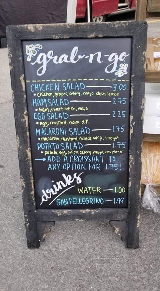 Rising Creek Bakery - Mount Morris, PA menu_pic