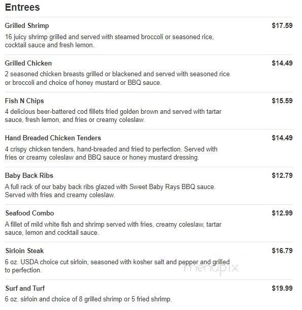 Beef O'Brady's - Port Charlotte, FL menu_pic