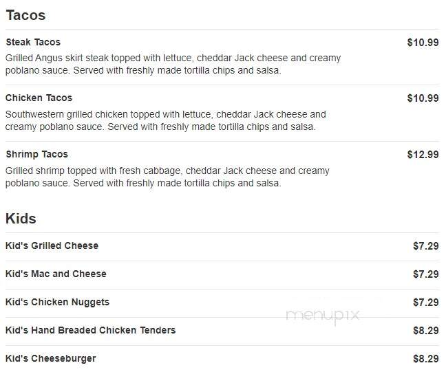 Beef O'Brady's - Port Charlotte, FL menu_pic